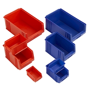 Sichtlagerkasten PP 1 lt rot