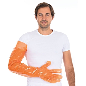 Veterinär-Handschuhe PE 900 mm