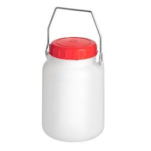 Rundflaschen mit Henkel 5 lt, PE-HD