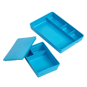 Instrumententablett PP 3 Fächer 181x134x54 mm