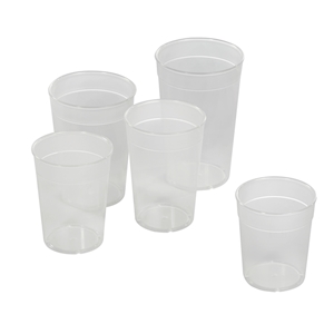 Mehrwegbecher PP 2–5 dl, transparent
