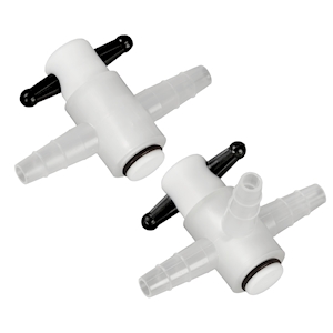2-Weg Reibhahn PP/PTFE ø 6-8 mm